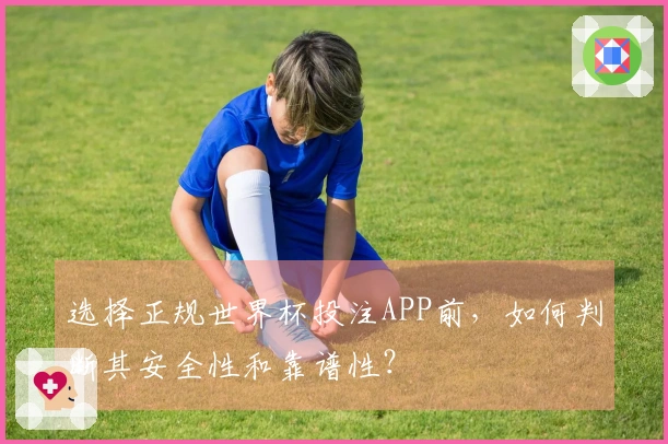 选择正规世界杯投注APP前，如何判断其安全性和靠谱性？